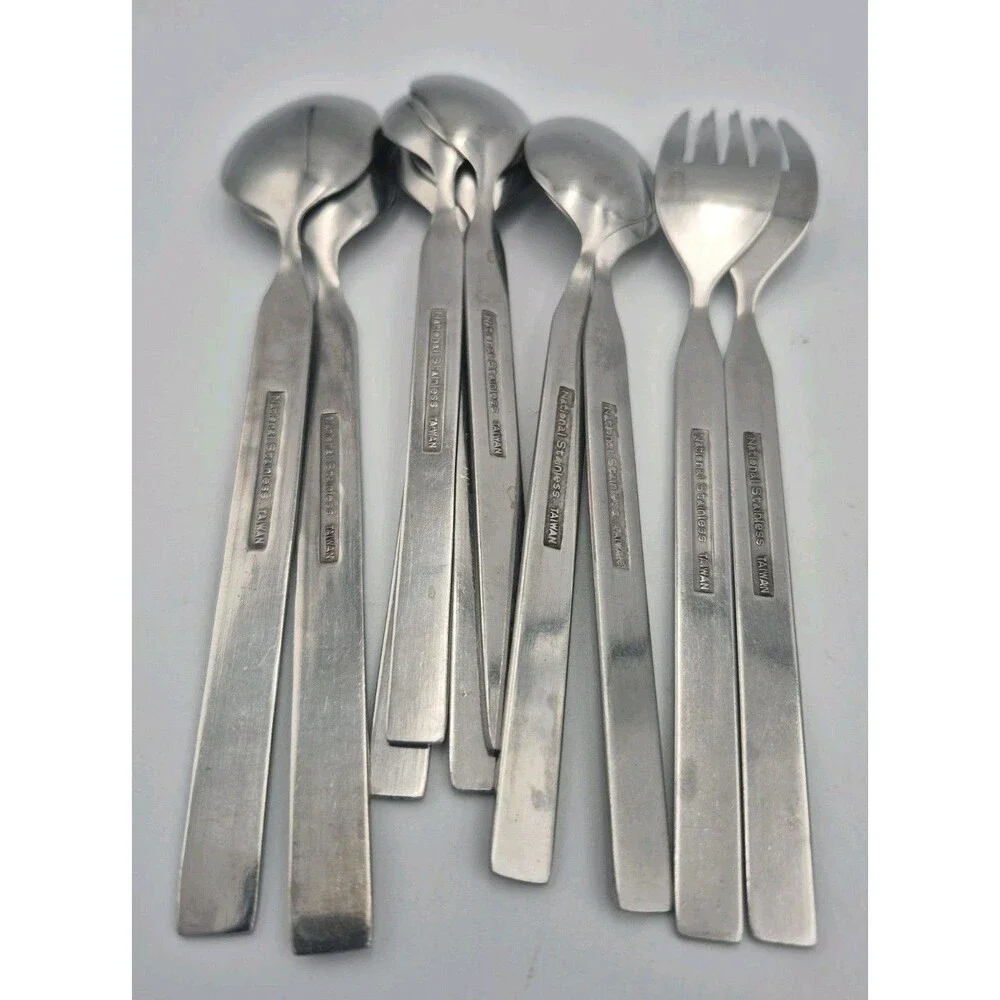 Vintage National Stainless Costellano Design 22 Piece setting Taiwan Jam Knife
